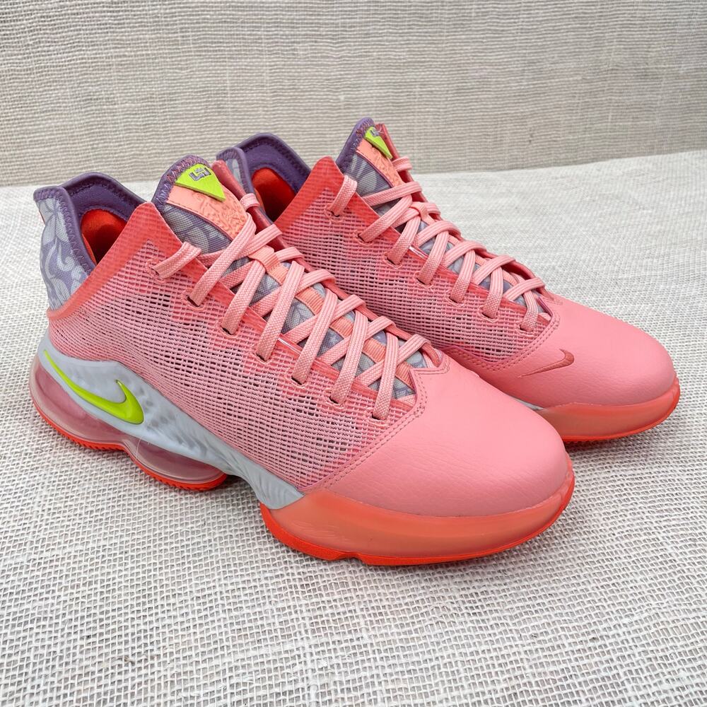 Nike React LeBron Low Hawaii, Aloha Crimson Bliss, Basketball Sneakers,‎ Men 9.5 - Picture 2 of 12